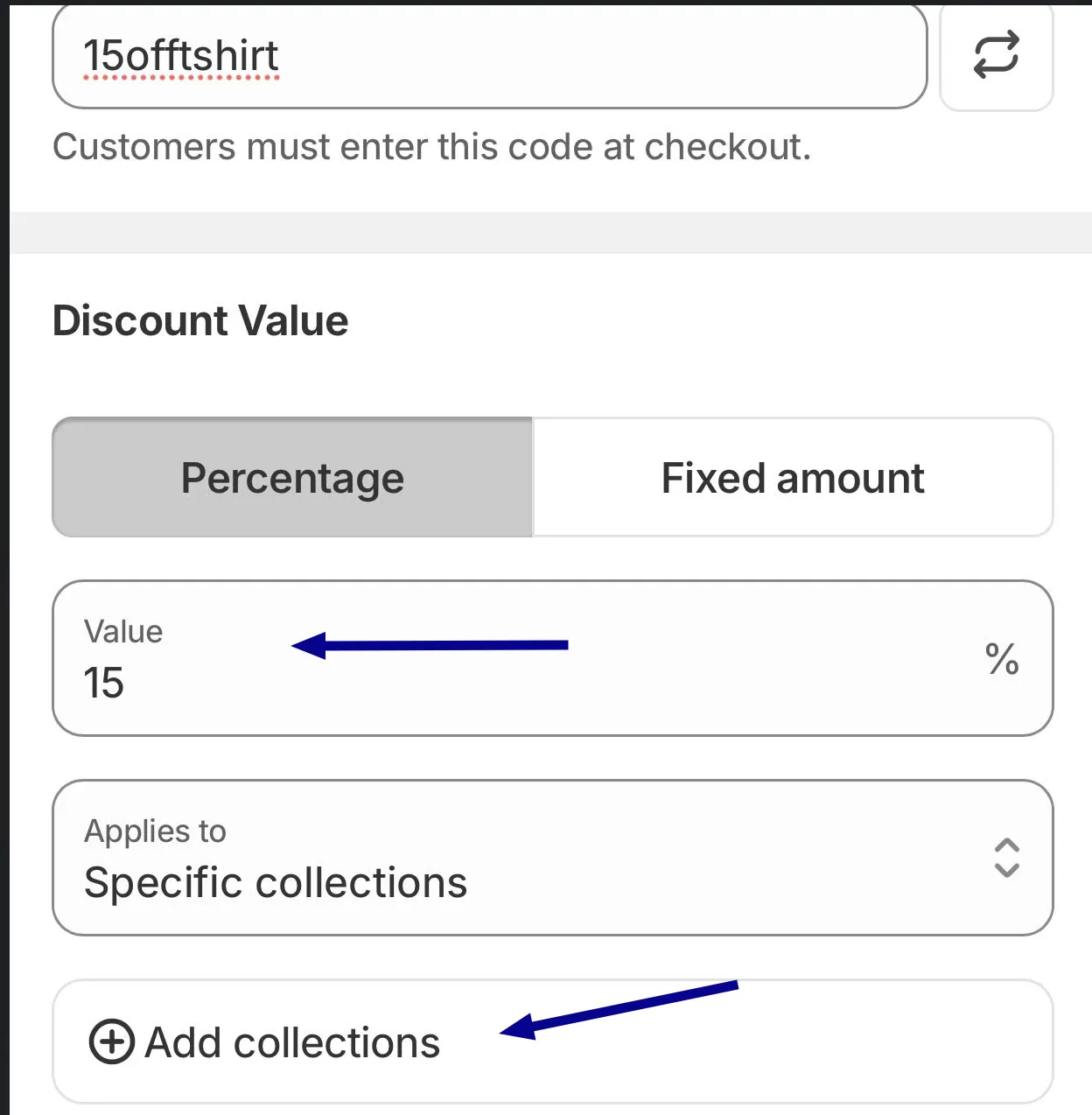 Step 5: Select Discount Value